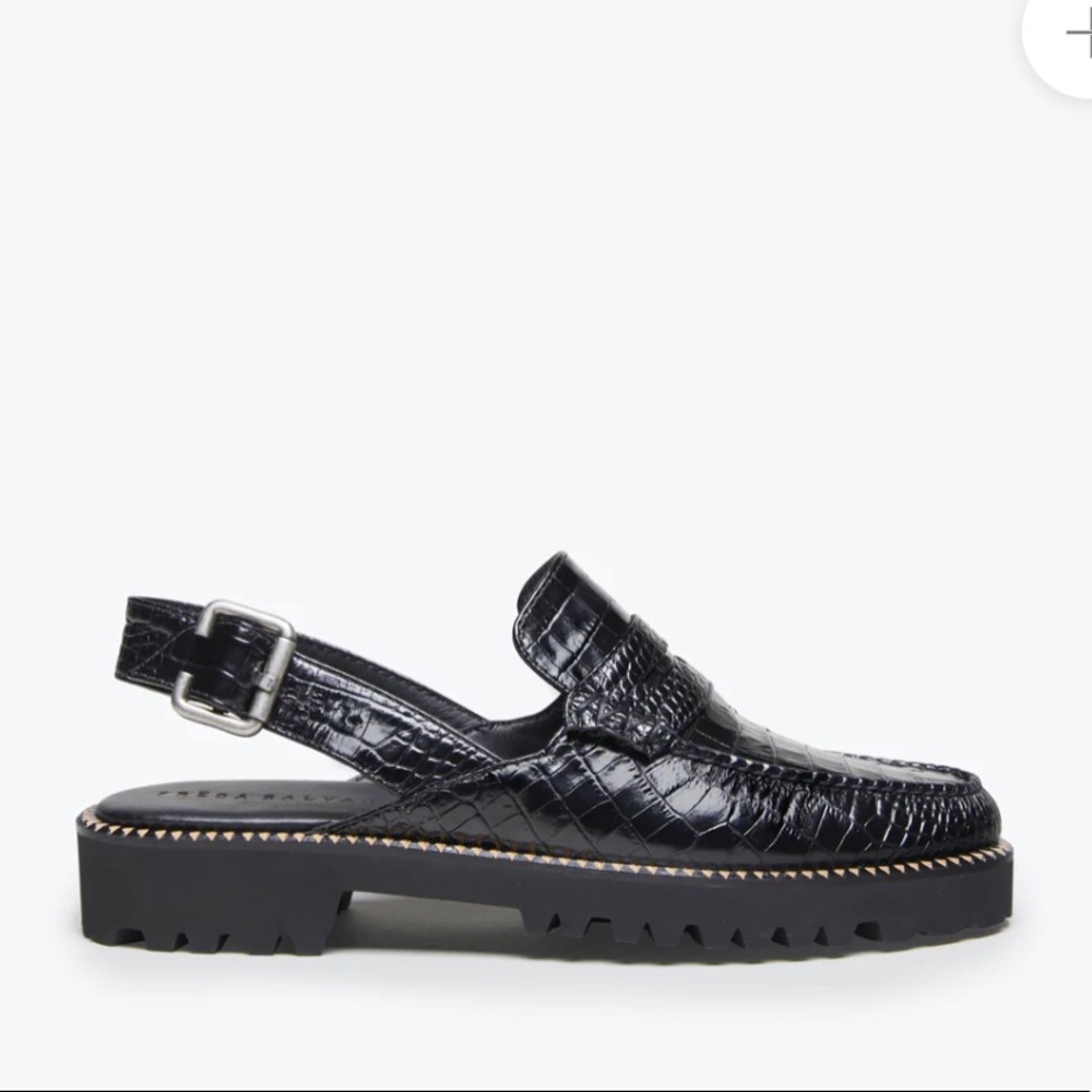 NWOT Freda Salvador JUANA slingback penny loafer